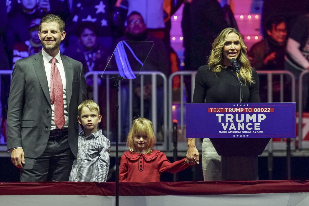 Syn Trumpa,  Eric Trump z rodziną 