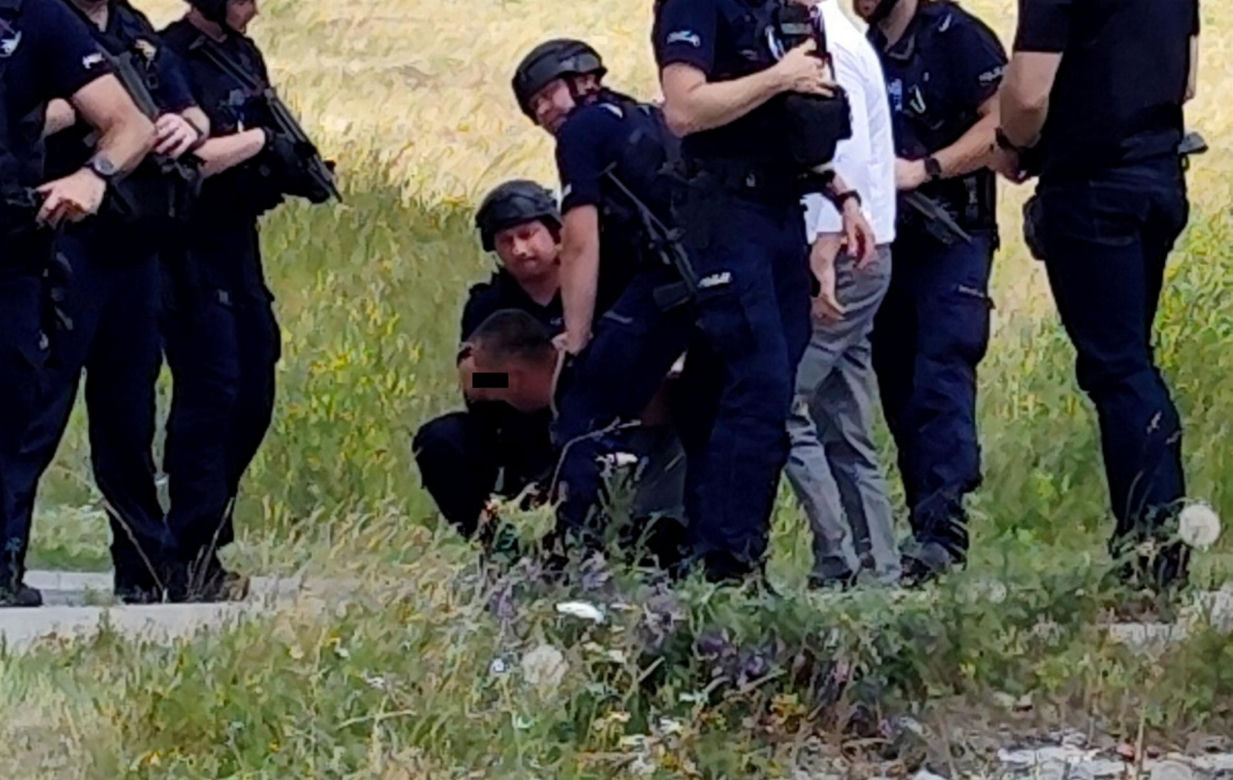 Zatrzymanie Dariusza R. po zbrodni w Mierzawie