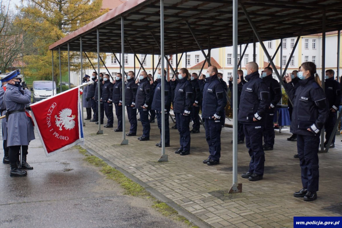 Nowi policjanci na Warmii i Mazurach