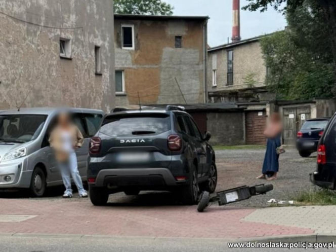 Kolizja osobówki z hulajnogą elektryczną