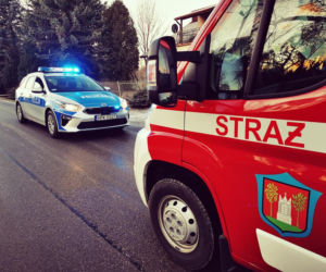 Grzęska: Wypadek z udziałem dwóch ciężarówek. Kierowca stracił panowanie nad autem 