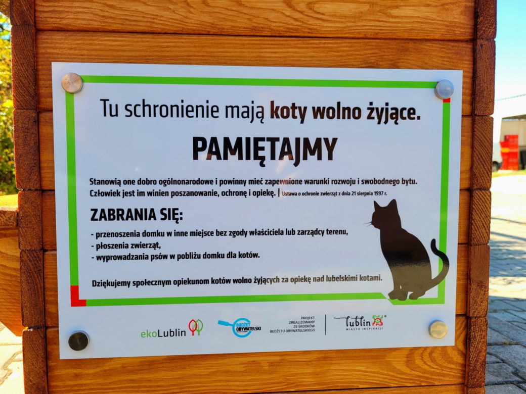 Lubelskie koty od miasta dostaną własne M6 na zimę. Gdzie pojawią się budki? 