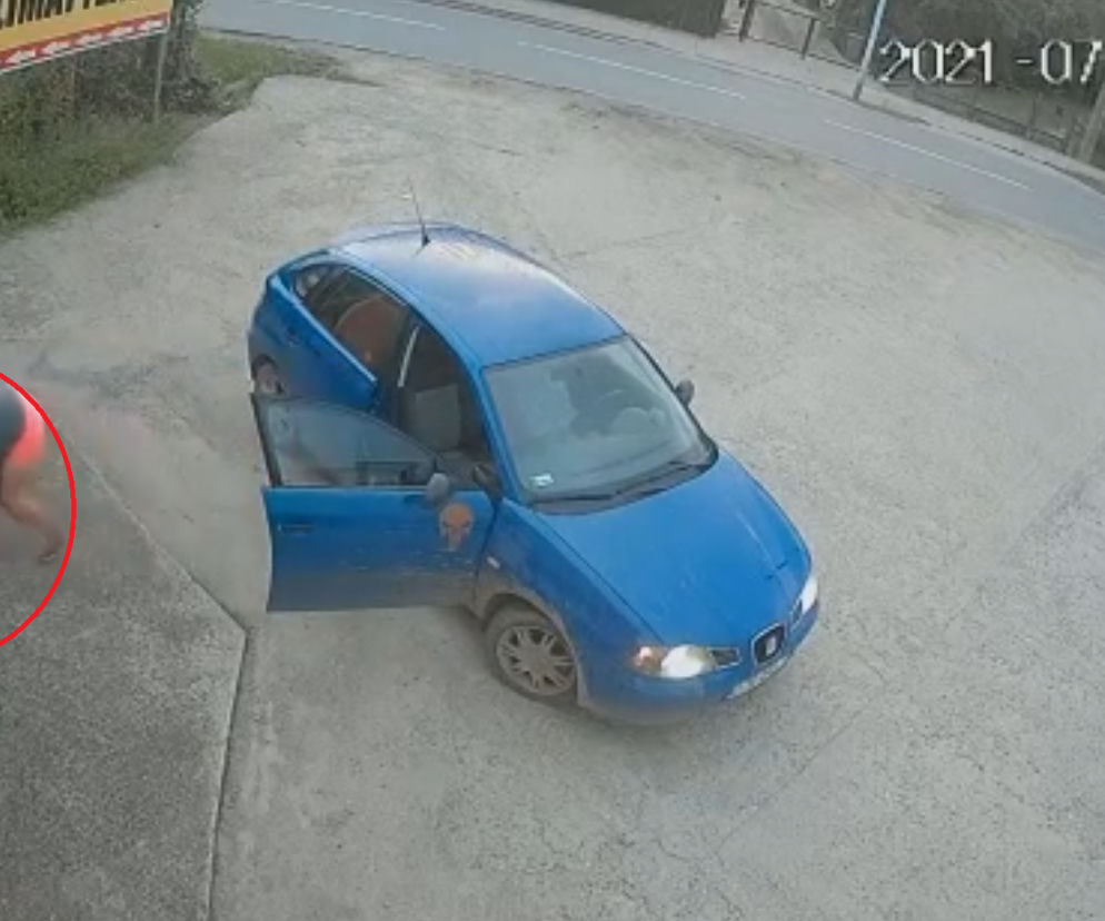 Dolnosląskie. Podjechali pod Biuro Podróży i ukradli... wycieraczkę [NAGRANIE]