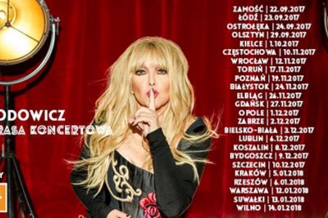 Maryla Rodowicz - koncerty 2017/18. Trasa na 50-lecie kariery