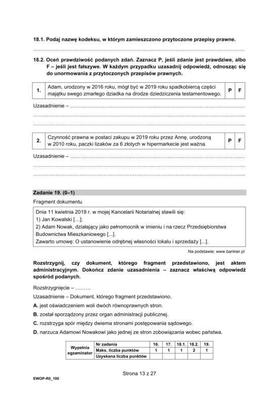 Matura 2021: WOS. Pytania, arkusze CKE, zadania [Matura 11.05.2021]