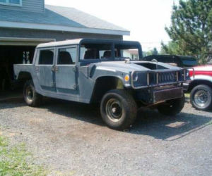 stary ford f-150 zamieniony w hummer-a h1