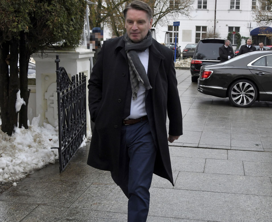 Tomasz Lis na pogrzebie Mariusza Waltera