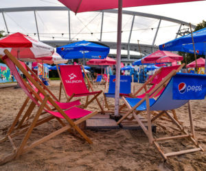 Tak wygląda sztuczna plaża przy Stadionie Śląskim. Rozkręcaliśmy tam imprezę w ramach Eska Summer City