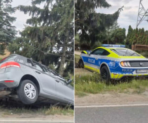 Koniec amerykańskiego snu. Mustang odebrany pijanemu kierowcy został rozbity w wypadku