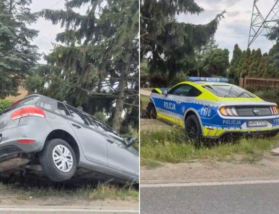 Koniec amerykańskiego snu. Mustang odebrany pijanemu kierowcy został rozbity w wypadku