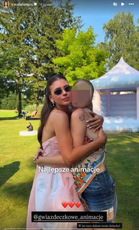 Klaudia Halejcio wyprawiła córce urodziny