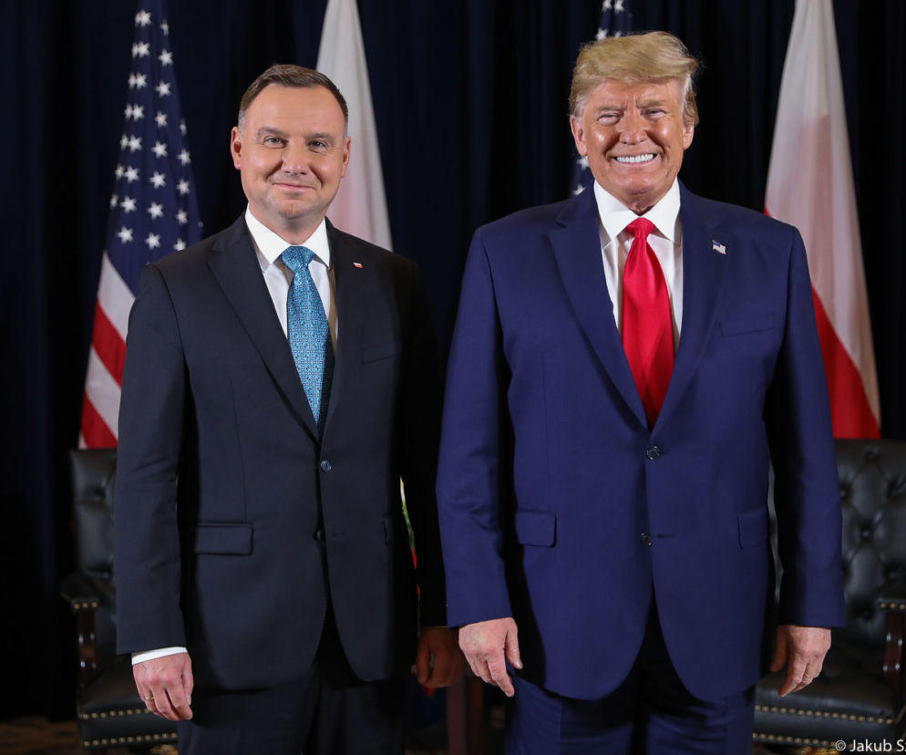 Prezydent Andrzej Duda spotkał się z Prezydentem Donaldem Trumpem