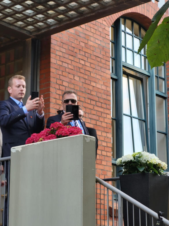 Przyjazd piłkarzy do hotelu