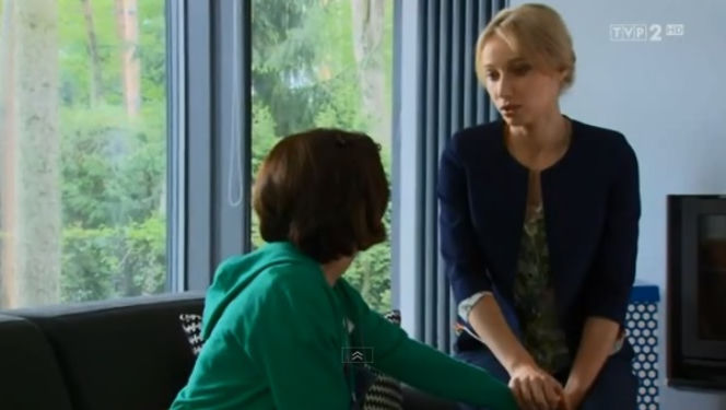 M jak miłość odc. 1084. Kinga (Katarzyna Cichopek), Beata Lubińska (Joanna Orleańska)