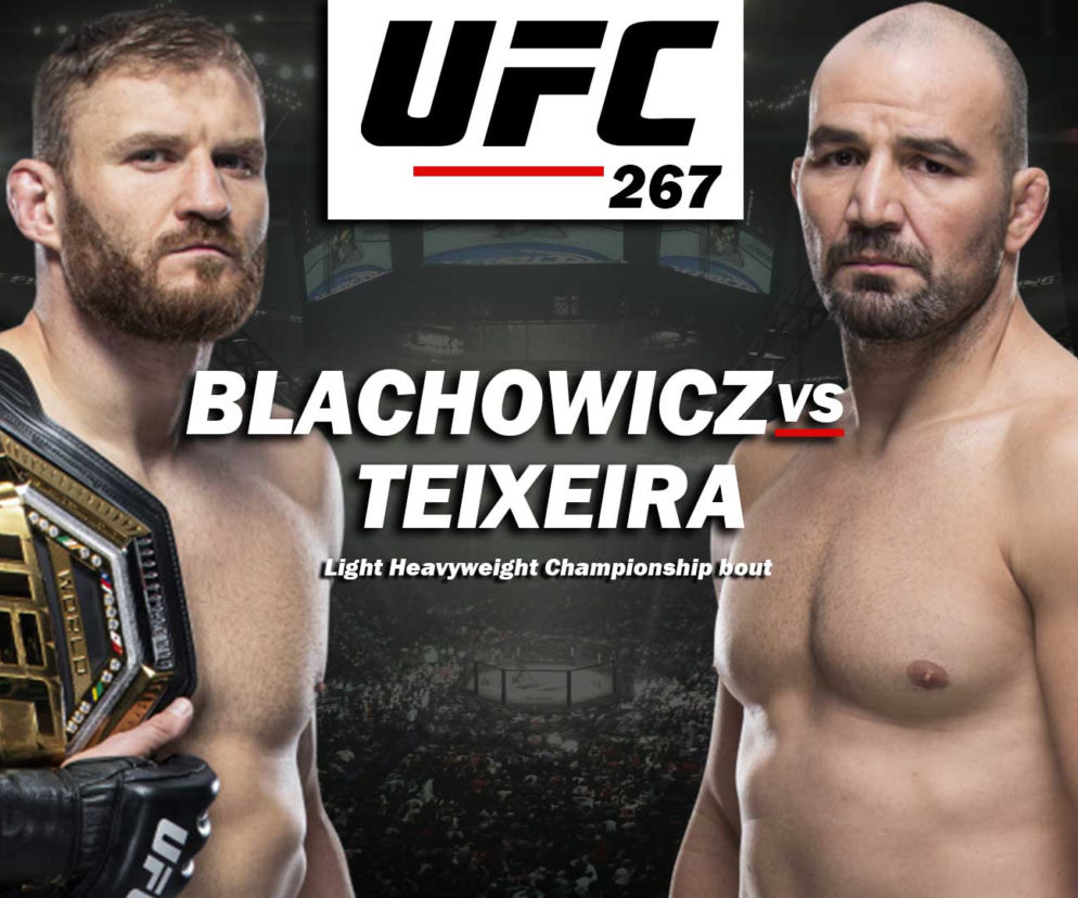 Błachowicz - Teixeira Transmisja TV NA ŻYWO Gdzie oglądać UFC 267 Błachowicz walka w TV dzisiaj Na jakim programie UFC w TV 30.10