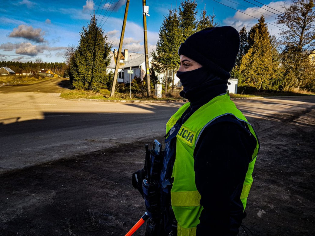 Policjantki na granicy polsko-białoruskiej