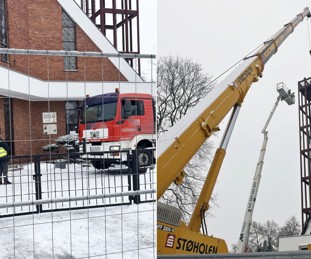 Pożar kościoła na Dziesiątej. Znika charakterystyczna wieża przy ul. Kunickiego