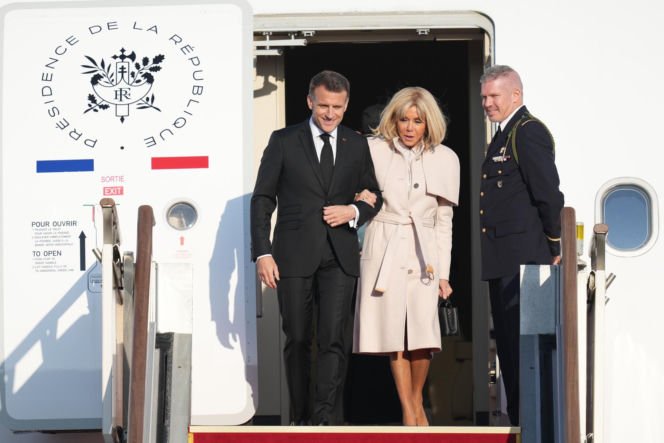 Emmanuel Macron z żoną Brigitte Macron