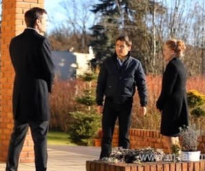 M jak miłość odc. 1051. Chris (Mariusz Zaniewski), Ewa (Dominika Kluźniak), Marek (Kacper Kuszewski)