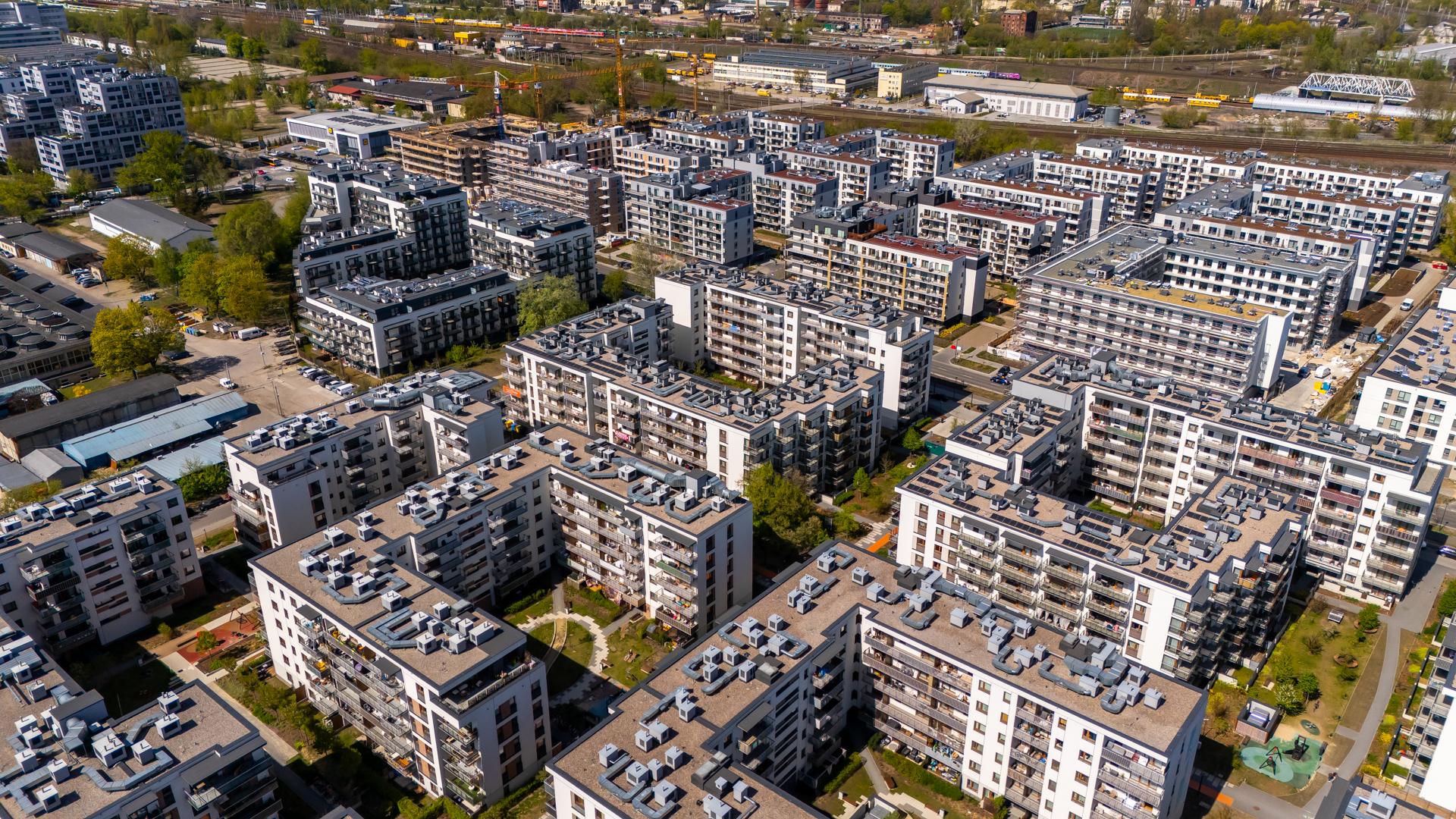 Nowe osiedla na Kamionku w Warszawie