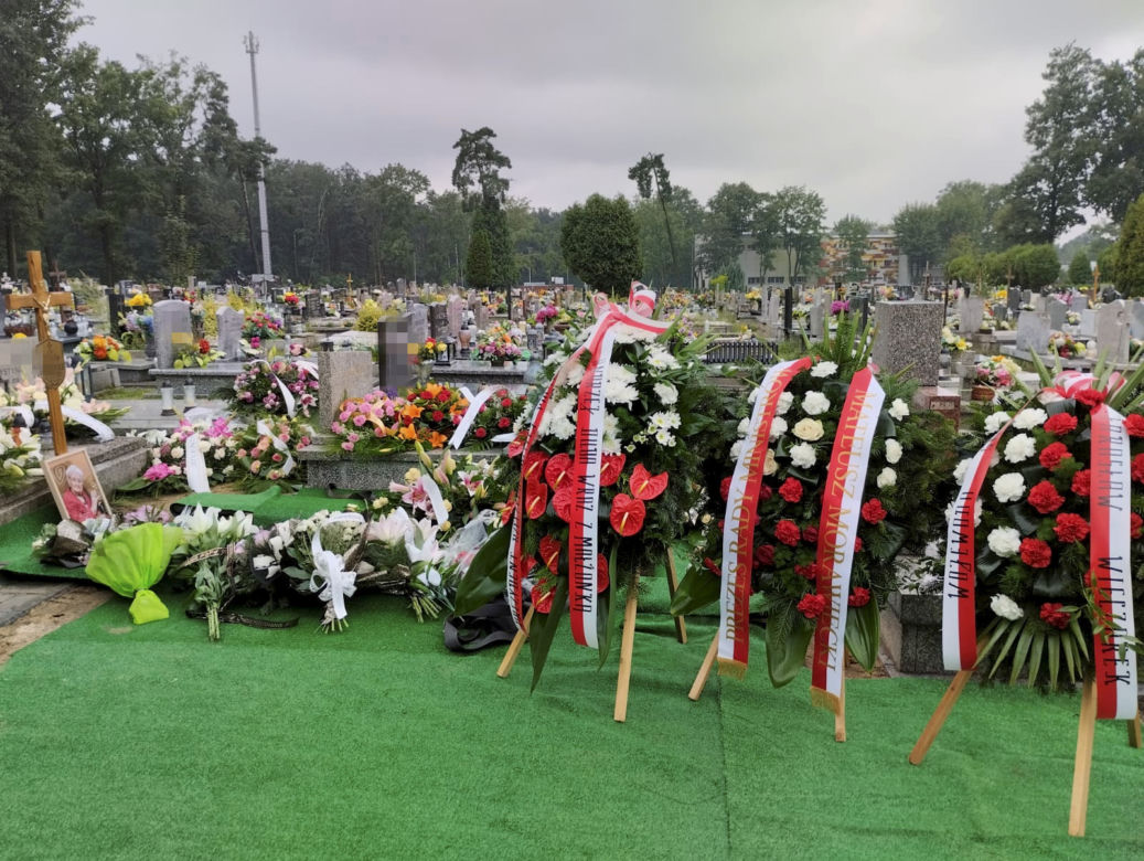 Pogrzeb Tekli Juniewicz w kościele św. Jerzego w Gliwicach