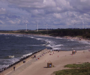 Darłowo, widok z latarni