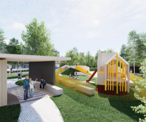 Wizualizacja nowego osiedla w dzielnicy Tłoki