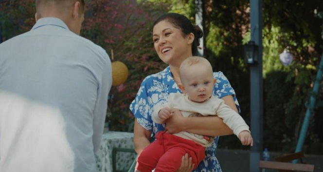 M jak miłość odc. 1903. Antoś (Mark Myronenko), Paweł (Rafał Mroczek), Kinga (Katarzyna Cichopek)