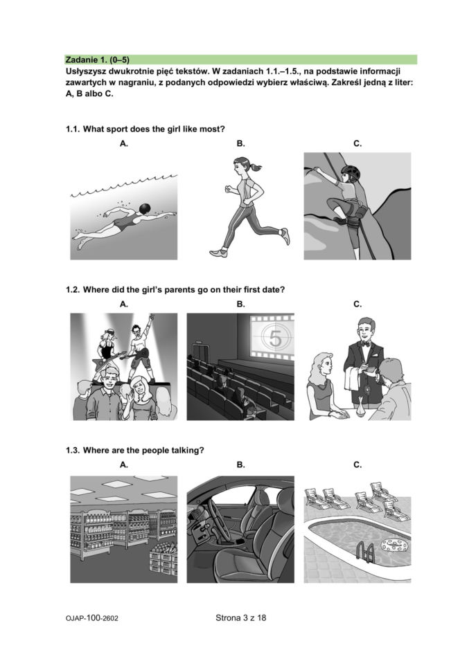 Próbny egzamin ósmoklasisty 2026 - angielski