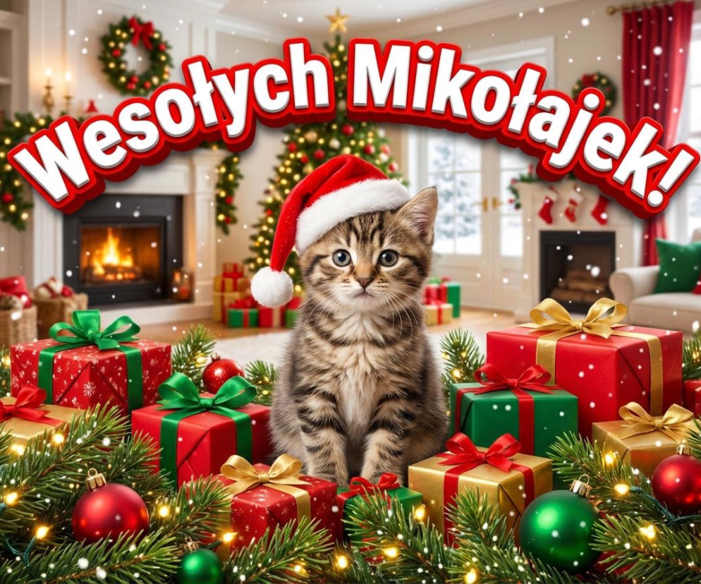 Kartki na Mikołajki z życzeniami