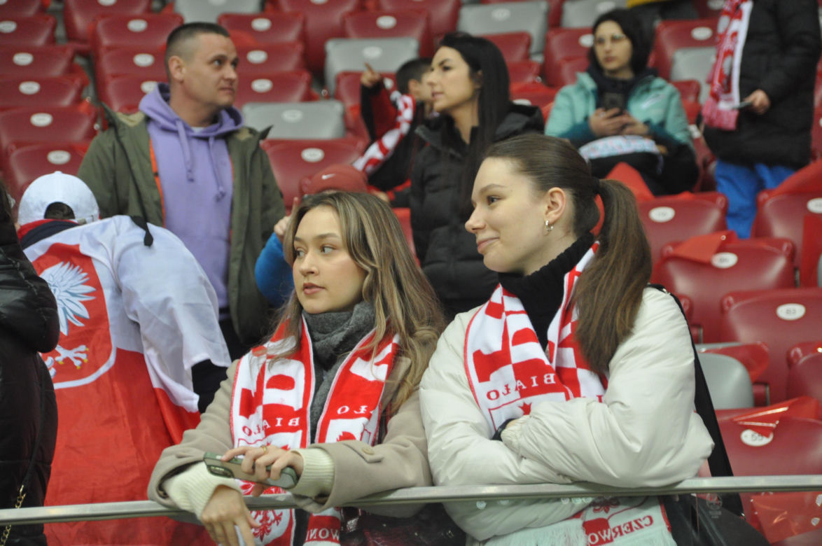 Polska - Litwa na PGE Narodowym. Zdjęcia kibiców