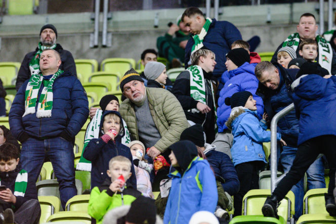 Lechia Gdańsk - Górnik Zabrze, zdjęcia kibiców i zawodników z meczu 18, kolejki PKO BP Ekstraklasy