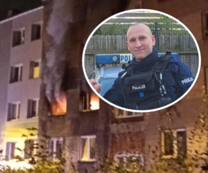 Wbiegł do płonącego bloku, by ratować ludzi. Dziś bohater walczy o zdrowie