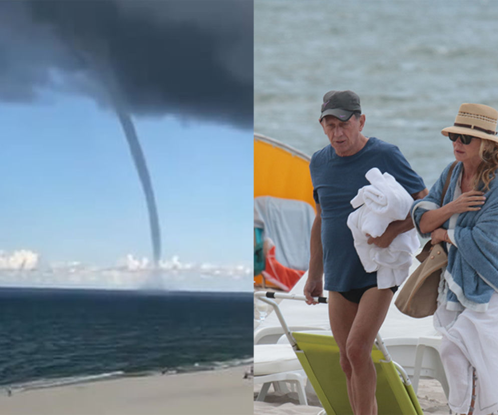 Jan Englert i Beata Ścibakówna uciekli przed trąbą