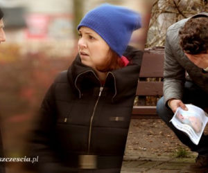 Barwy szczęścia. Renata (Magdalena Smalara), Arek (Paweł Domagała), Piotr Walawski (Piotr Jankowski)