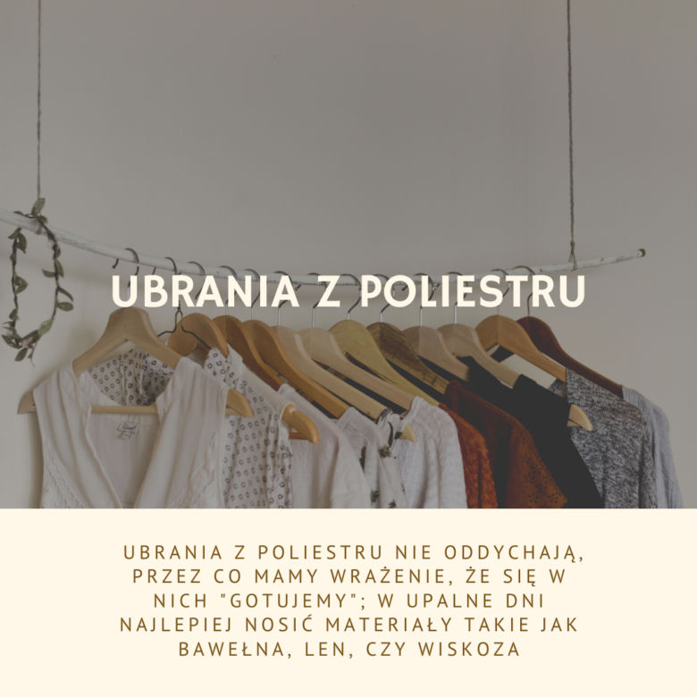 Ubrania z poliestru