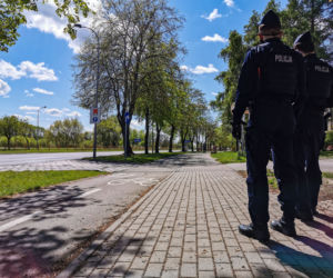 Policjanci kontrolują rowery w Białymstoku
