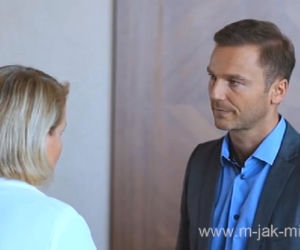 M jak miłość. Marta (Dominika Ostałowska), Andrzej (Krystian Wieczorek)