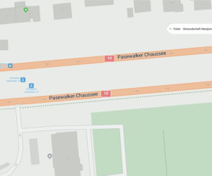 Niemieckie nazwy ulic w Szczecinie na mapach Bing