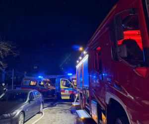 Trwa ustalanie przyczyn wczorajszego pożaru przy ul. Księcia Janusza w Łomży ZDJĘCIA