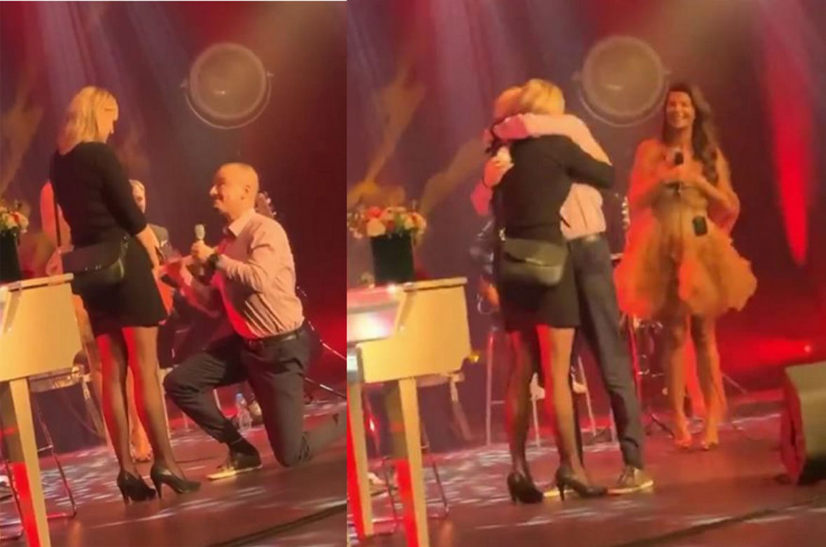 Podczas koncertu Edyty Górniak na scenę weszła para.