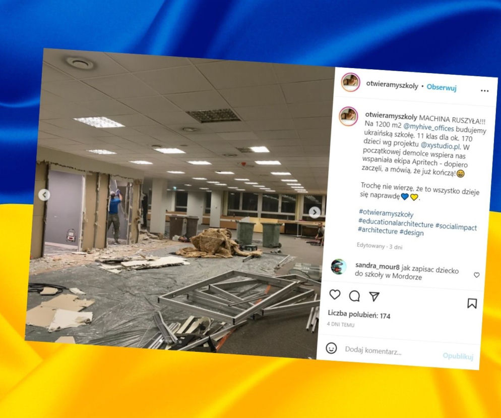 Ukraińska szkoła w biurowcu na Mokotowie