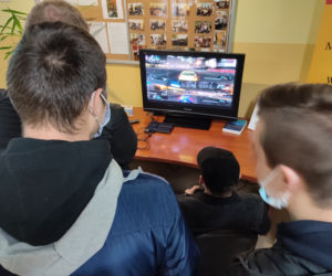Wystawa retro komputerów w Bursie Międzyszkolnej w Lesznie