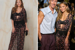 Anna Lewandowska w prześwitującej sukni na pokazie Dolce&Gabbana. Pozowali z gwiazdorem 365 dni [ZDJĘCIA]