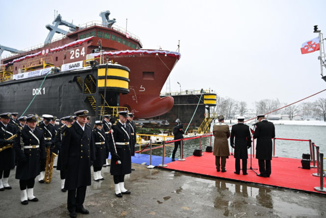 ORP Henryk Zygalski zwodowany w Gdańsku. Nowy okręt wzmocni polską Marynarkę Wojenną