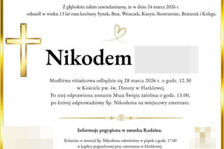 Nikodem nie obudził się do szkoły i nikt nie wie, na co zmarł. Przekazano szczegóły pożegnania 13-latka