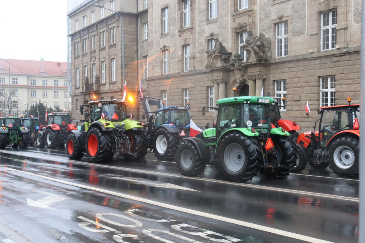 Protest rolników w Poznaniu 