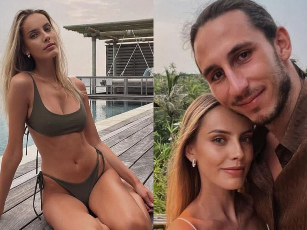 Kamil Grabara i jego dziewczyna Dominika Robak