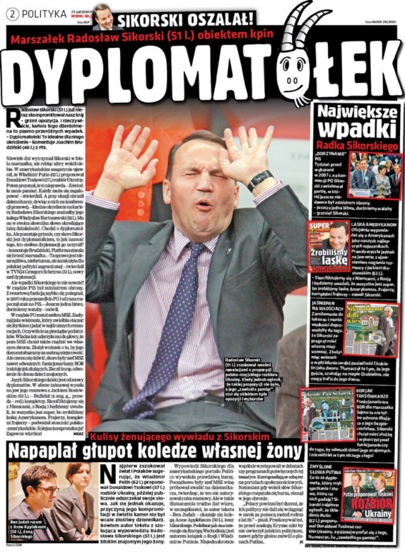 UPADEK JAŚNIE PANA RADOSŁAWA SIKORSKIEGO