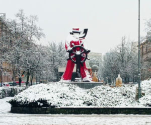 Pierwszy śnieg w Szczecinie